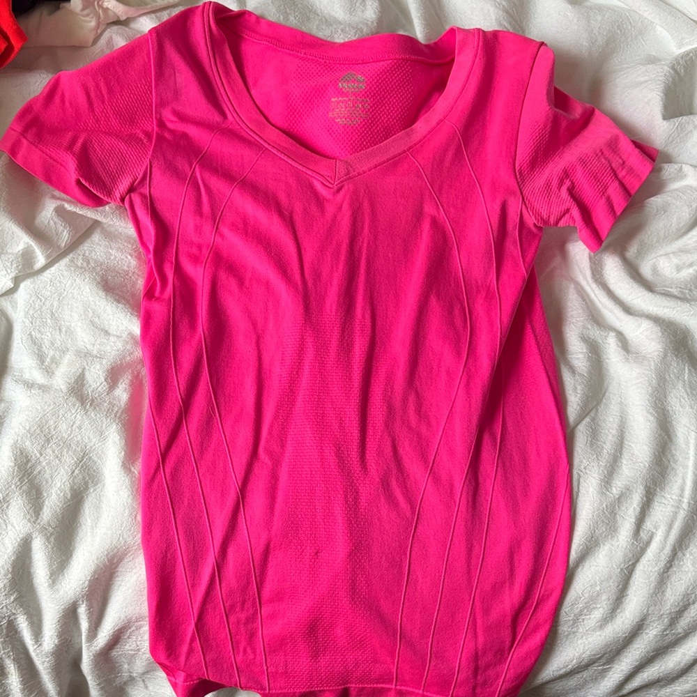 Women’s Pink Performance V-Neck Top